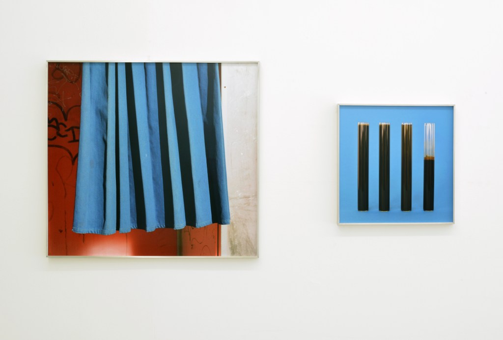 blue curtain-cluster